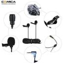Comica CVM-D02B 2.5M/8.2Ft Dual-Head Lavalier Lapel Microphone for Nikon So