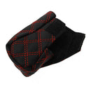 2pcs Car Leather Hand Brake Shift Knob Cover Gear Case Car Interior Decor