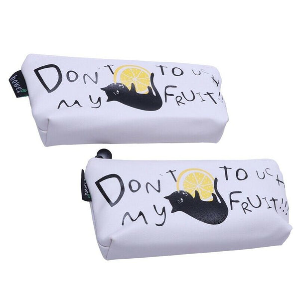 2pcs Large Capacity Pencil Bag Creative Simple Small Fresh Pencil Box Femal F3O9