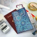 DIY Special Shaped Diamond Painting Leather Passport Protective Cover Gift