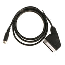RGB Scart Cable TV Lead Black PVC Copper for Sega  2 Mega Drive MD 2