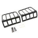 Rear Taillights (Tail Light) Gloss Black Light Guard Covers For Jeep Wrangler JK