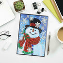 DIY Christmas Snowman Special Shaped Diamond Painting 60 Pages A5 Notebook