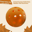 Pickleball Yellow Indoor Plucking Ball with 26 Holes Orange Outdoor Pluckin B4H7