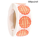 500pcs/roll Handmade Stickers for seal labels gift Packaging Stickers BirthSEAU