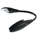 Mini Flexible Clip-On Bright Book Light Laptop LED Book Reading Light Lamp Black