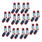 10x Mens Casual Cotton Stockings Breathable Crew Socks Bright Colors Hosiery