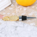 Pineapple Champagne Red Wine Bottle Stopper Vacuum Sealed Twist Favors GiftJR