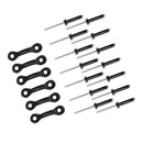 Kayak Canoe 6 Pieces Deck Loop Pad Eyes + 12 Pieces Tri-Fold Rivets Boat Fishing