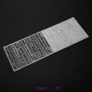 1pc Multi-Letters Plastic Embossing Folder Template For Scrapbooking DIY