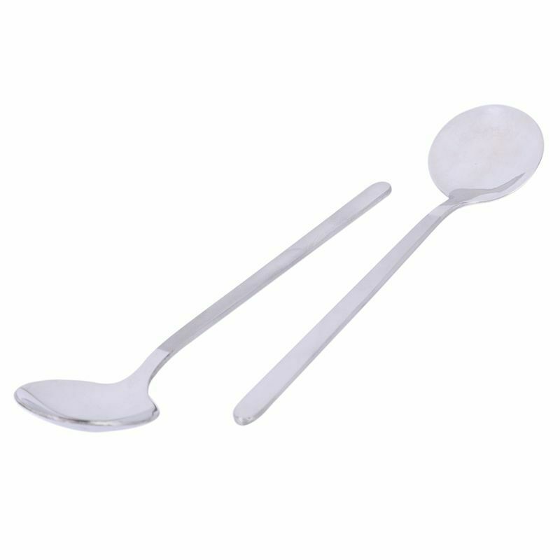 12pcs/Set Round Shape Coffee Spoon Stainless Steel Mini Teaspoons Sugar Des N3Z4
