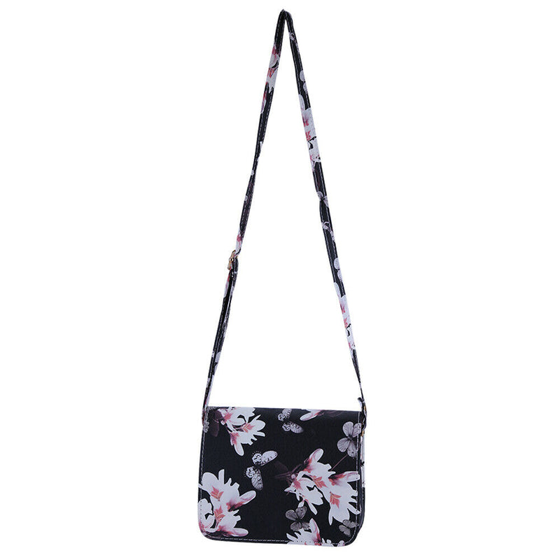 Women Crossbody Messenger bags Handbag Purse Sling Shoulder bags(Black)