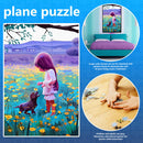 1000pcs DIY Garden Girl Dog Puzzle Educational Learning Assembling Toys