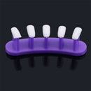 3Pcs False Nail Art Tip Display Practice Base Frame Stand Polish Diy(Purple