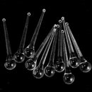 10Pcs Clear Hanging Chandelier Crystal Raindrop Prism Accent Rainbow Suncatcher