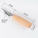 2Pcs/Set Stainless Steel Wood Carving Cutter Woodwork Sculptural DIY Tool Se Hn
