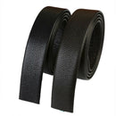 Men's Leather Belt Headless Double-sided Lychee strip Automatic'Buckle Waistb ES