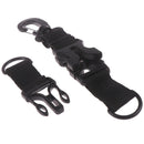Outdoor Webbing Backpack Clips Nylon Ribbon Buckle D-Type Hanging Ring Keych BX