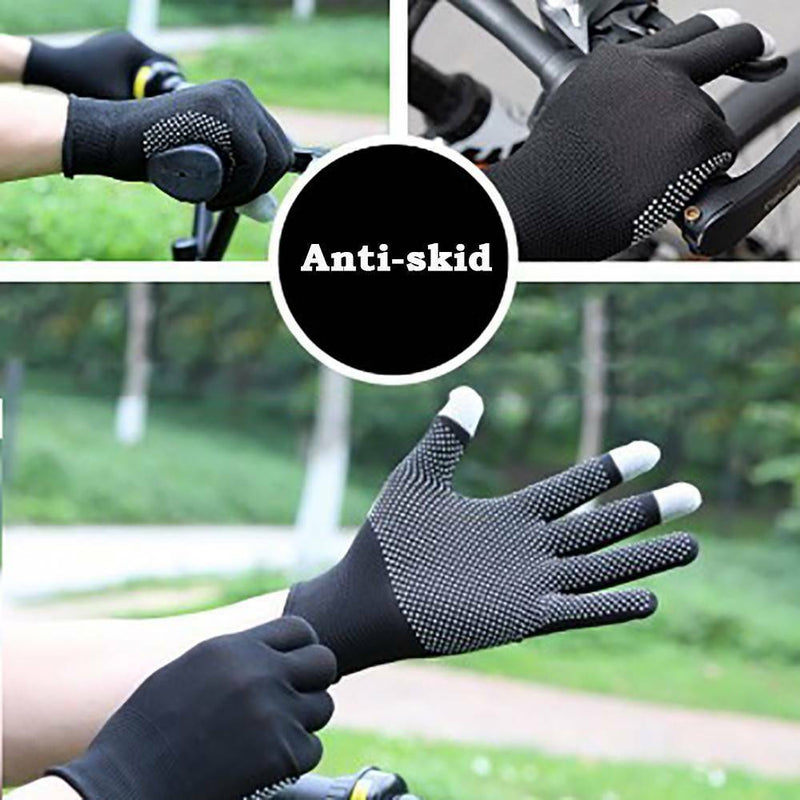 Thin Breathable Non-slip Touch Screen Gloves for Outdoor Cycling, Driving AU