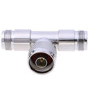 N-type male to dual 2 n-type female t shaped rf antenna adapter connector BX