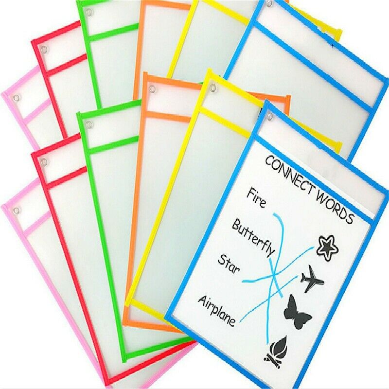 5Lots(5+5 ) Puzzle Toys Can Be Reused with Pvc Transparent Dry Brush Bag Pe I6O8