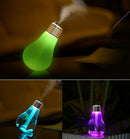 USB Colorful LED Bulb Humidifier House&Office Mini Aromatherapy Atomizer w/Cable