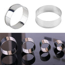 4 pcs Stainless Steel Round Circle Cookie Fondant Cake Mould Cutter Tool Hot TO