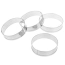 fox run english muffin rings 4pc set - egg pancake biscuit crumpet cutter MO