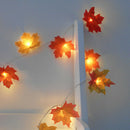 1M 10 LED String Maple Leaves Fairy Garland String Lights Battery Operated  K8P5
