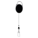 Heavy Duty Retractable 26" Pull Reel Recoil Key Ring ID Cards Holder -Black