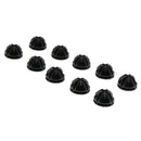 10 pcs   Black Plastic Grid Cube Organizer Connectors for wire storage cubes