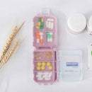 Portable Pill Box 3-layer Dispenser Tablet Medicine Travel Home (Pink)