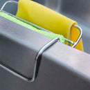 Kitchen Sink Organizer Stainless Steel Hanging Sponge Holder Towel Rack Sin