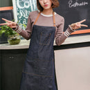 Aprons Cowboy Simple Antifouling Uniform Unisex Denim Aprons for Women Men' N4Y6