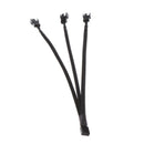 2pcs 4Pin PWM to 3x 3pin/4Pin Fan Splitter Power Cable Sleeved Braided Cord