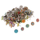 50pc Map Push Pins Map Tacks Steel Thumb Tacks Pins Office School Stationery