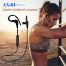 AX-01 Wireless Bluetooth Headset Sport Stereo Headphone Earphone (Black) A