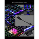 USB Wired 87 Keys Mechanical Gaming Keyboard RGB Backlit for PC Gamers