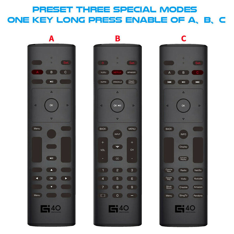 G40S 2.4GHz Wireless Air Mouse Voice Remote for PC Projector Android TV Box A