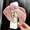 Women Headband Knot Solid Wide-brimmed Fabric Girl Hair Accessories (Pink) A