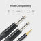 1/8" 3.5mm to Dual 6.35mm 1/4" Mono Jack Stereo Y-Splitter Headphone Audio tre