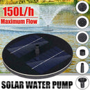 Bird Bath Fountain Solar Powered Water Pump Floating Pond Pool Garden L6A4