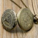 Large quartz pocket watch retro design never forget quartz pocket watch