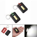 Mini LED COB Flashlight Waterproof Portable Keychain Torch Light Camping L %a