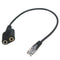 Dual 3.5mm Audio Jack to RJ9 Plug 25cm PC Headset Telephone Cable Headset O1L4