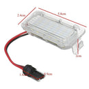 2PCS 12V LED License Plate Light 18LED Lamps For Focus Fiesta Mondeo MK4JCAU Ew