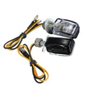 2 Pairs DC 12V 6LED Amber Mini Motorcycle Turn Signal Indicator Light  Mot DMQ