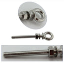 2Pcs M6 * 60mm M8 * 80mm Long Shank Eye Bolt with Nut and Washer