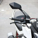 10mm Black Motorcycle Wing Side Mirrors Anti Glare Motorbike Rearview Pa CKG