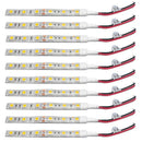 5X(10Pcs 10Cm Waterproof White 5050 Led Strip Lights Dc 12V Caravan Boat C U4O2)